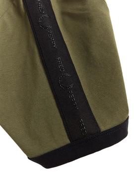 Camiseta Fred Perry Ringer Banda Verde para Hombre