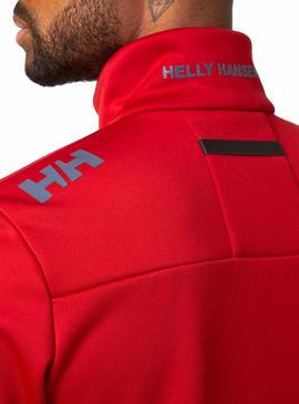 Chaqueta Helly Hansen Crew Fleece Roja para Hombre