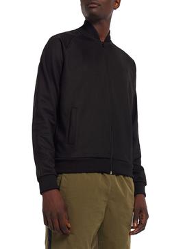 Chaqueta Fred Perry Bomber Cinta Negra para Hombre