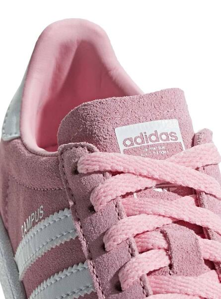 Cilios pared Soportar Zapatillas Adidas Campus C Rosa Claro Para Niña