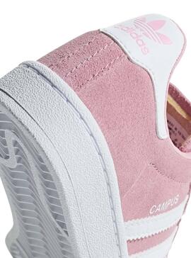 Zapatillas Adidas Campus C Rosa Claro Para Niña