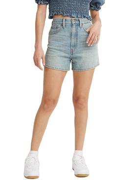 Short Vaquero Levis High Loose Azul para Mujer