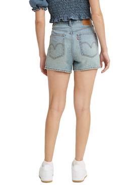 Short Vaquero Levis High Loose Azul para Mujer