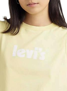 Camiseta Levis Graphic Band Amarilla para Mujer