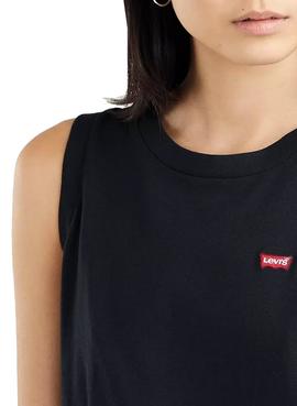 Camiseta Levis Dara Tank Negra para Mujer