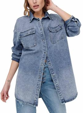 Camisa Vaquera Only Kasia Denim Azul para Mujer