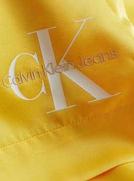Vestido Calvin Klein Monogram Amarillo para Mujer
