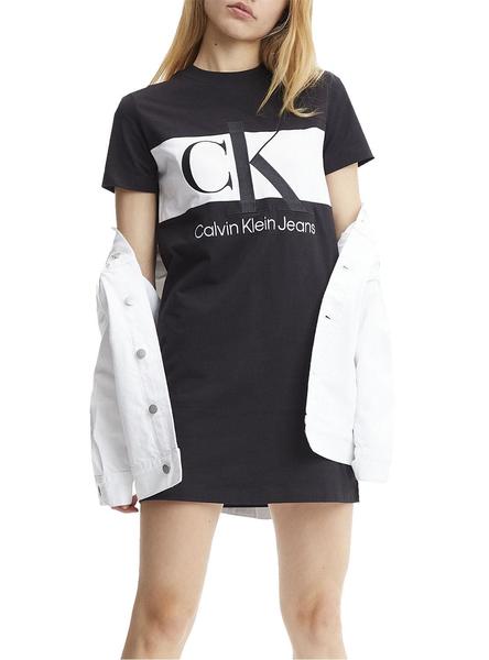 Vestido Calvin Klein Blocking Negro Mujer