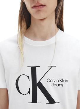 Camiseta Calvin Klein Dynamic Center Blanca Hombre