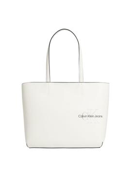 Bolso Calvin Klein Sculpted Shopper29 Blanco Mujer