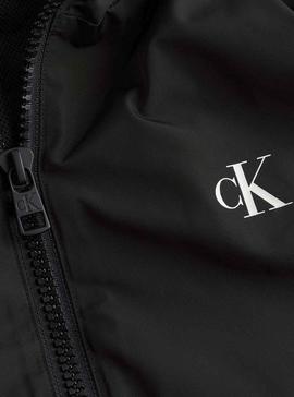 Chaqueta Calvin Klein Harrington Negra para Hombre