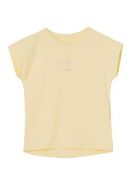 Camiseta Pepe Jeans Nuria Amarilla para Niña