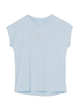 Camiseta Pepe Jeans Nuria Azul para Niña