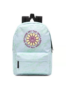 Mochila Vans Realm Backpack Flor Verde para Kids