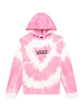 Sudadera Vans Tie Dye Heart Rosa para Niña