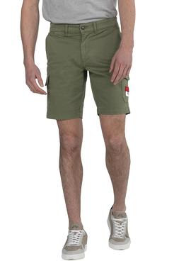 Bermuda El Pulpo Patch Cargo Verde Hombre