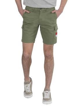 Bermuda El Pulpo Patch Cargo Verde Hombre