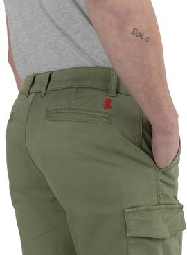 Bermuda El Pulpo Patch Cargo Verde Hombre