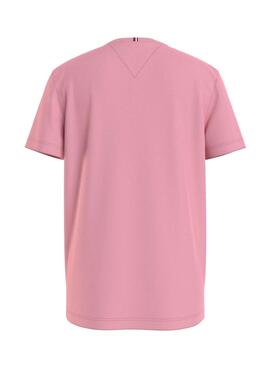 Camiseta Tommy Hilfiger Bold Varsity Rosa Niño
