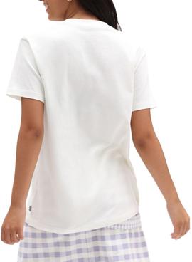 Camiseta Vans Mixed Up Gingham Blanca Mujer