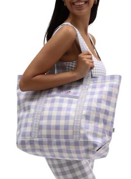 Bolso Vans Mixed Up Gingham Malva Cuadros Mujer