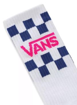 Calcetines Vans Sketchy Past Crew Blanco Hombre