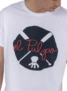 Camiseta El Pulpo New Colour Splash Blanca Hombre