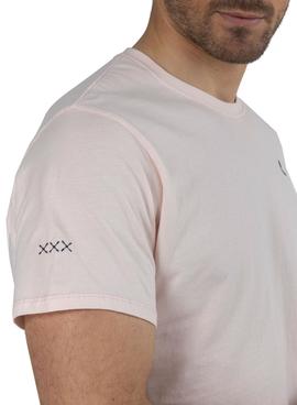 Camiseta El Pulpo Básica Logo Rosa Para Hombre