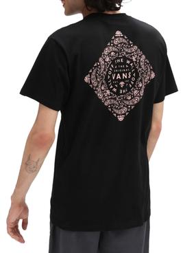 Camiseta Vans Bandana Paisly Negra Para Hombre