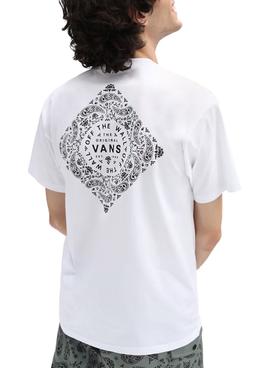 Camiseta Vans Bandana Paisly Blanca Para Hombre