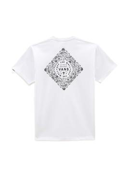 Camiseta Vans Bandana Paisly Blanca Para Hombre