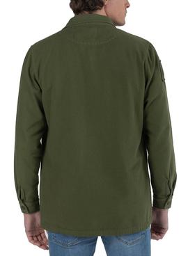 Sobrecamisa El Pulpo Label Detail Verde Hombre
