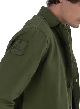 Sobrecamisa El Pulpo Label Detail Verde Hombre