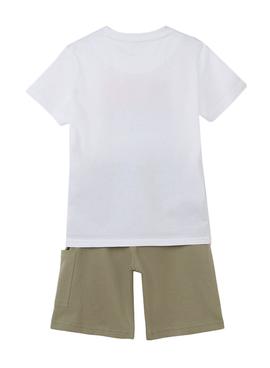 Conjunto Mayoral Tropical State Blanco para Niño