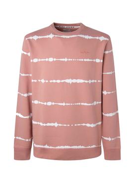 Sudadera Pepe Jeans Deacon Tie Dye Rosa para Niño