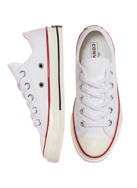 Zapatillas Converse Chuck 70 Low Blanco Para Niños