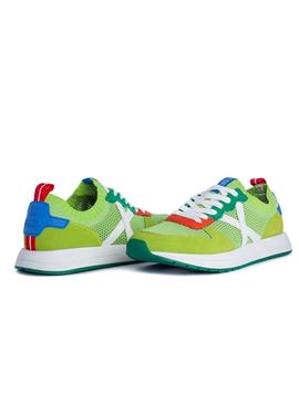 Zapatillas Munich NET 19 Verde Para Hombre