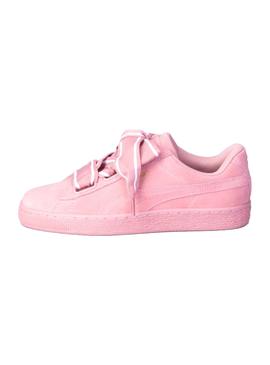 Zapatillas Puma Suede Heart Satin II Rosa