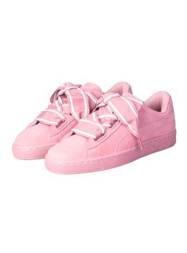 Zapatillas Puma Suede Heart Satin II Rosa