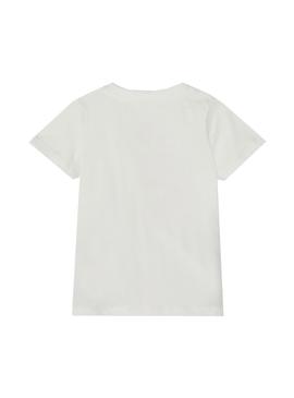 Camiseta Name It Florence Helado Blanca para Niña