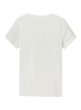 Camiseta Name It Hilea Tucán Blanca para Niña