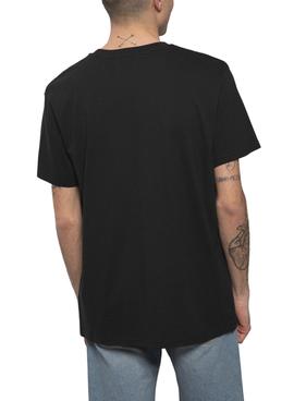 Camiseta Klout 3 En Raya Negra Para Hombre y Mujer