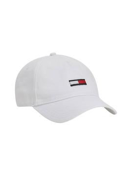 Gorra Tommy Jeans Flag Blanca para Hombre