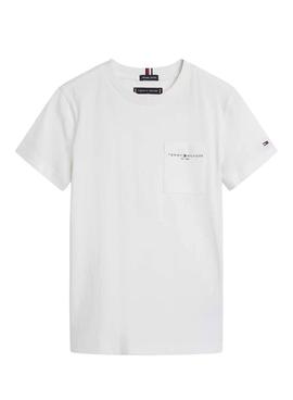 Camiseta Tommy Hilfiger Essential Blanco Niño