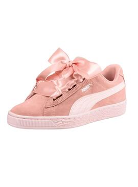 Zapatillas Puma Suede Heart Jewel JR Peach