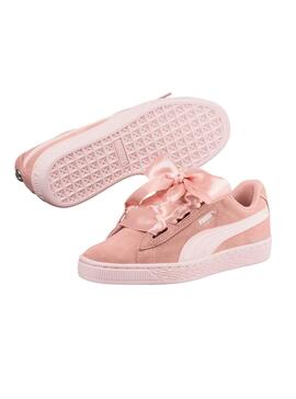 Zapatillas Puma Suede Heart Jewel JR Peach