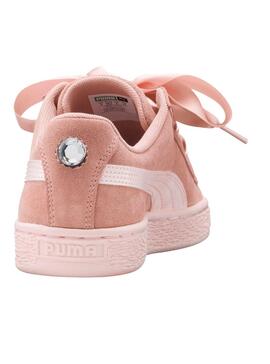 Zapatillas Puma Suede Heart Jewel JR Peach