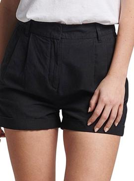 Short Superdry Studios Negro para Mujer