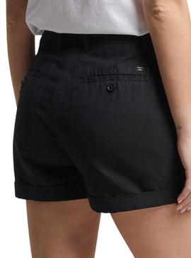 Short Superdry Studios Negro para Mujer