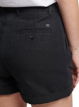 Short Superdry Studios Negro para Mujer